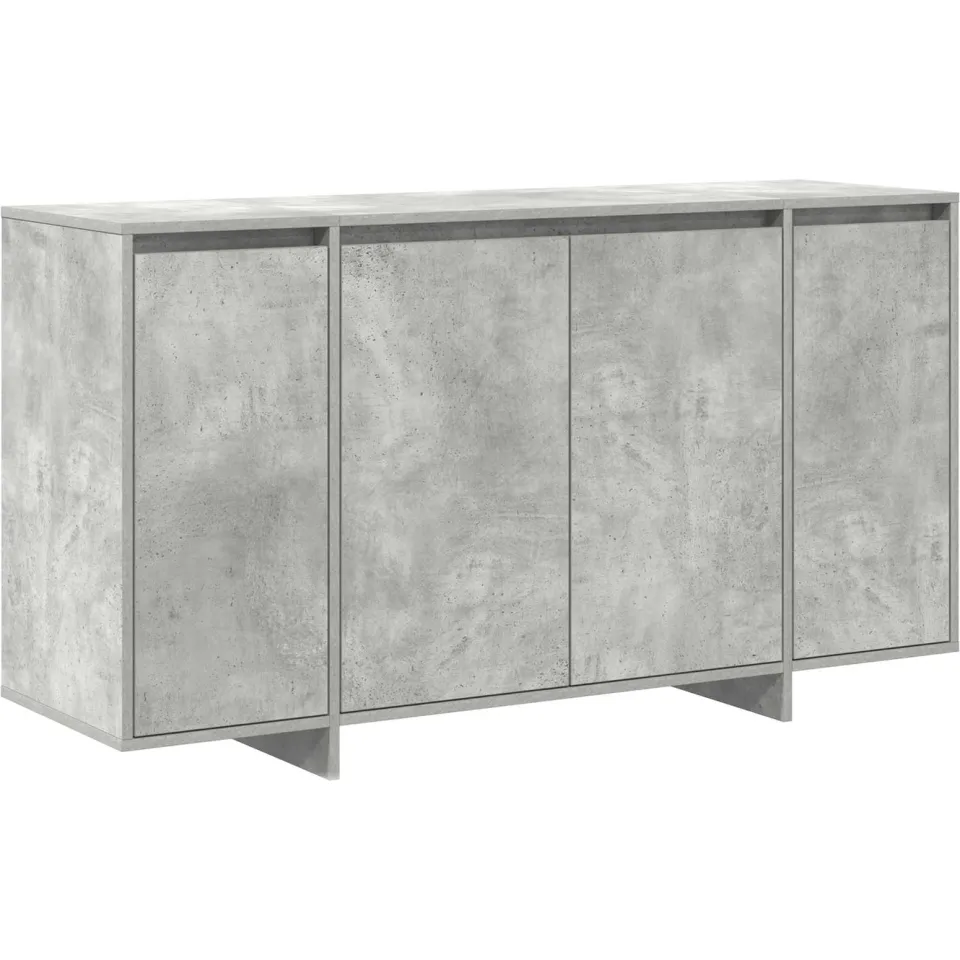 vidaXL Dressoir Beton Grijs 135 x 41 x 75 cm Bewerkt hout
