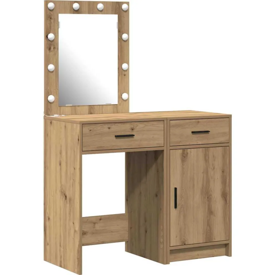 vidaXL Plafondtafel 2 st Bruin 50 x 41 x 135 cm Bewerkt hout