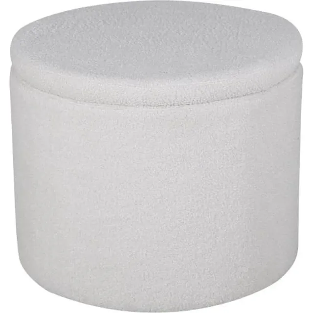 Svea Blaze poef - teddy - wit
