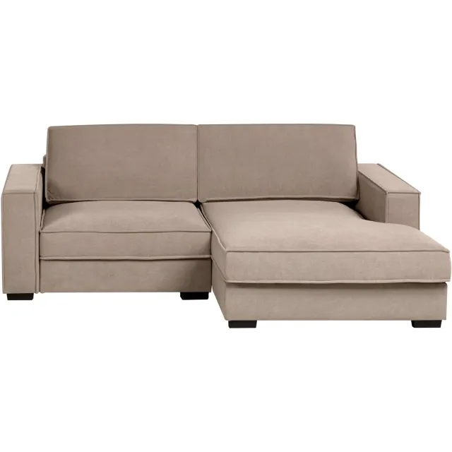 Beliani KOLDING - Hoekbank - Taupe - Linkszijdig - Polyester Beige
