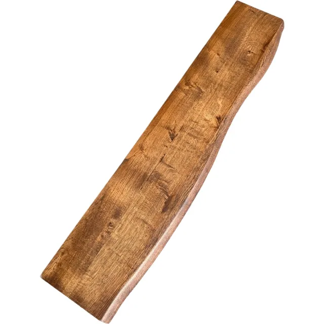 Wandplank 100% massief eik - Onda - 140x25x3cm - Old Brown - Tverdi