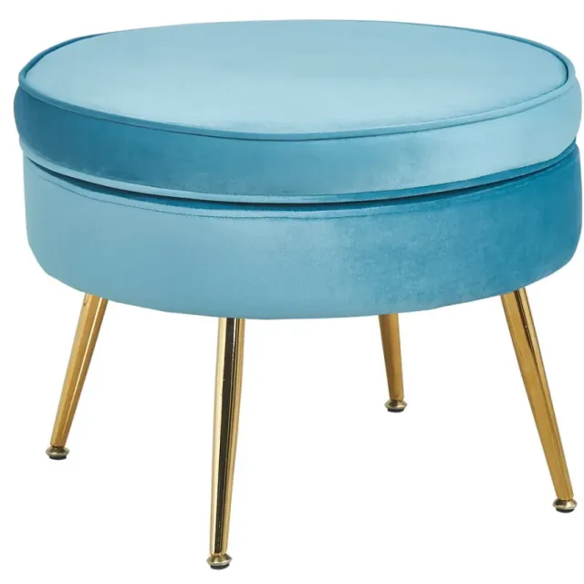poef Chanelle blauw