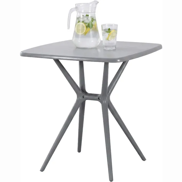 CLP Tuintafel Becky - Vierkant - 72 x 72 cm - grijs