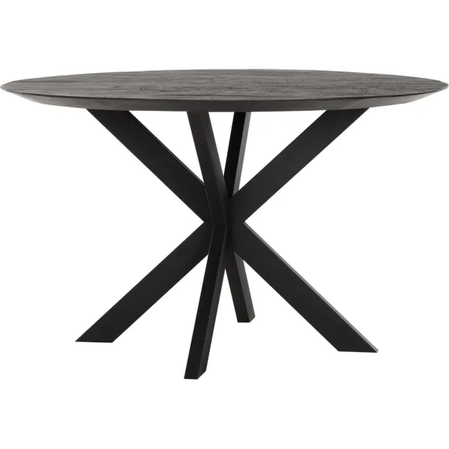 DTP Home Eettafel Clermont 130cm rond Zwart
