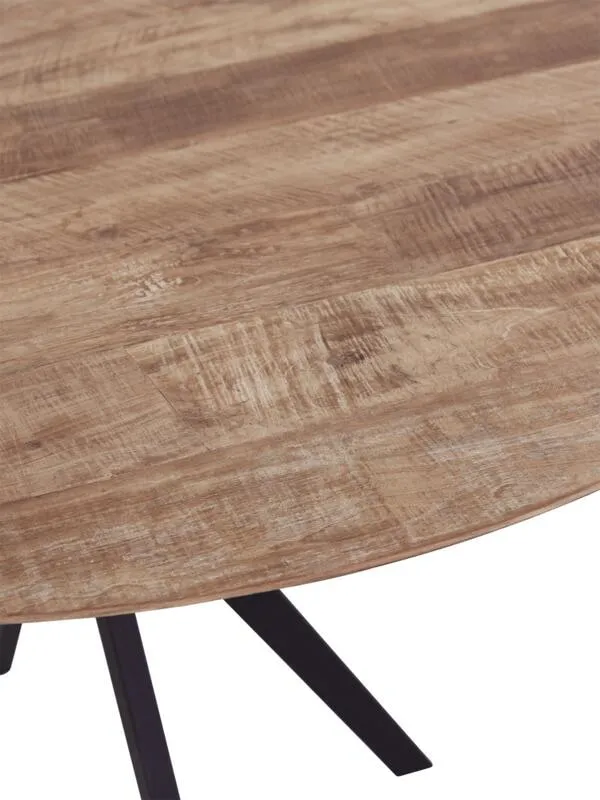 DTP Home Ronde Bartafel 'Metropole' Teakhout, 140cm naturel, foto 5