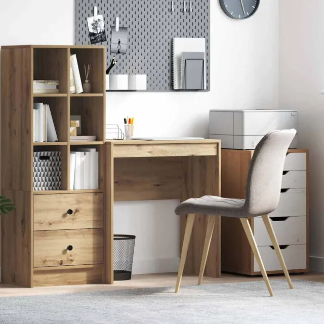 vidaXL Bureau Artisan Eiken 70 x 40 x 76 cm, foto 2