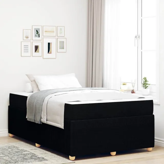 vidaXL Bedframe Zwart 120 x 190 cm Stof