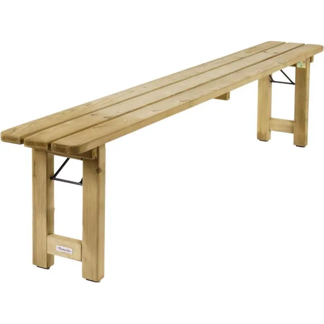 MaximaVida inklapbare picknickbank Vilnius 200 x 25 cm - 2 stuks Hout