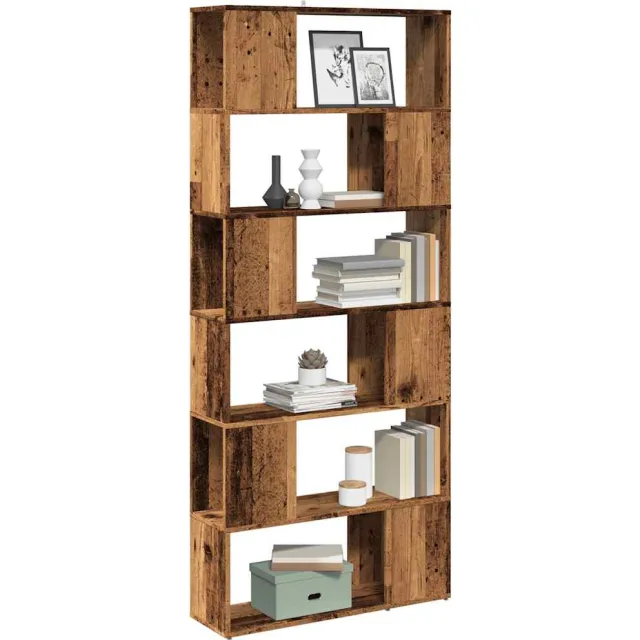 vidaXL Boekenkast/kamerscherm 80x24x186 cm oud houtkleurig Bruin