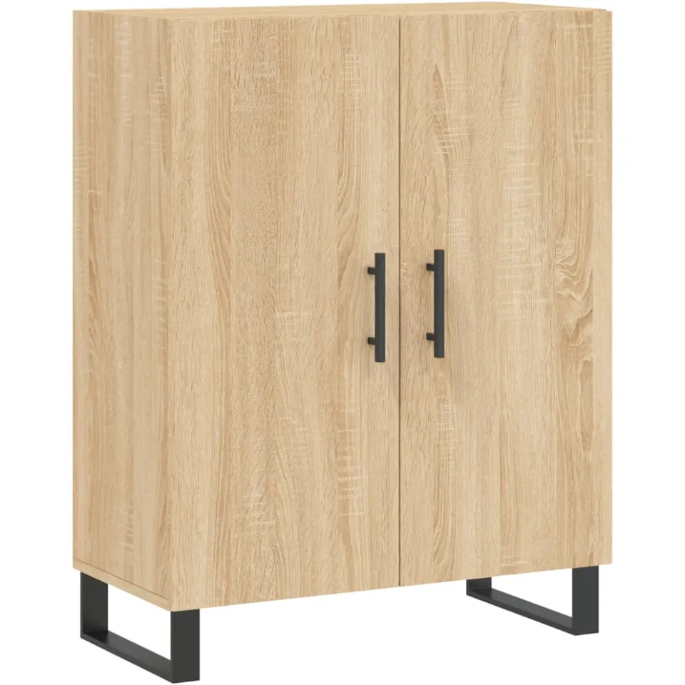 vidaXL Dressoir 69,5x34x90 cm bewerkt hout sonoma eikenkleurig, foto 3