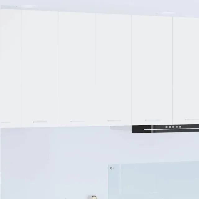 vidaXL Hangende kast met 2 deuren Wit 60 x 31 x 80 cm Bewerkt hout