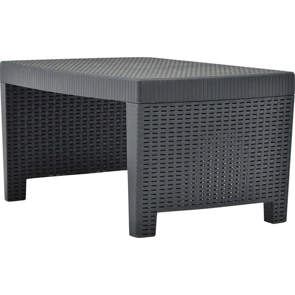 vidaXL 3-delige Loungeset kunststof antraciet, foto 4