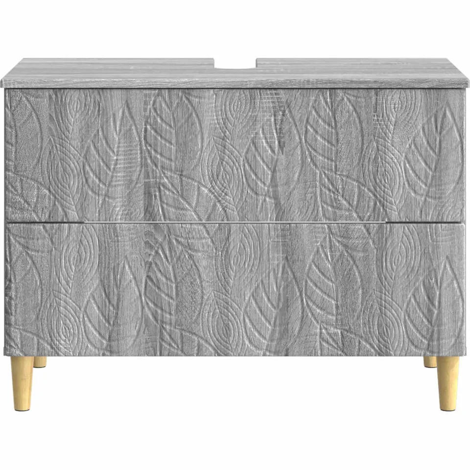 vidaXL Badkamer wastafelkast DELFT Grijs Sonoma 82 x 41 x 59 cm, foto 4