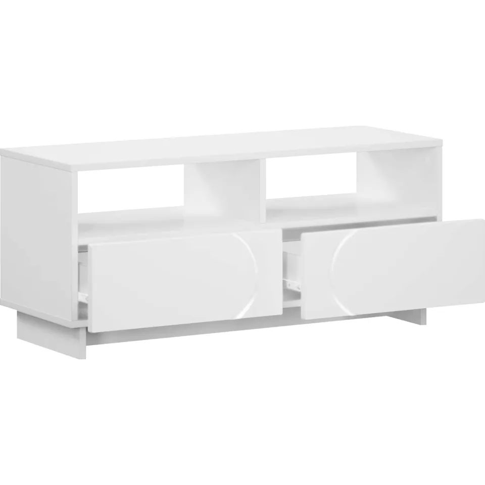 vidaXL TV-standaard 90 x 34,5 x 40 cm Wit Bewerkt hout