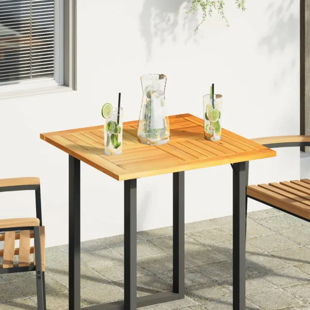 vidaXL Tafelblad vierkant 70x70x2 cm massief acaciahout bruin, foto 2
