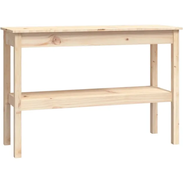 vidaXL Wandtafel - 110x40x75 - cm - massief - grenenhout Naturel