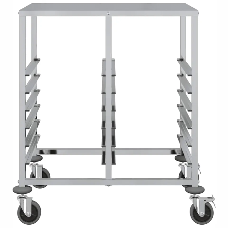vidaXL Dienbladenwagen met 12 GN-bakken 75x55x87 cm roestvrij staal, foto 4