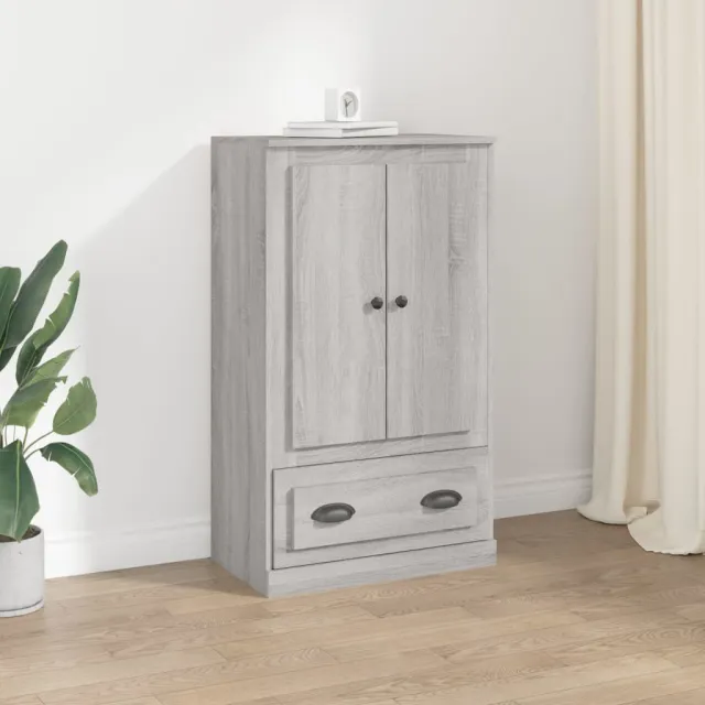 vidaXL Hoge kast 60x35,5x103,5 cm bewerkt hout grijs sonoma eikenkleur, foto 2