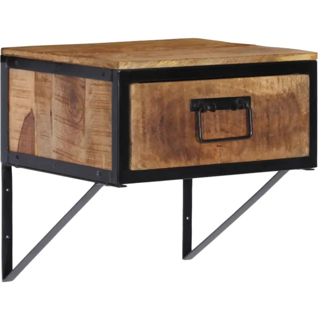 vidaXL Nachtkastje 40x35x40 cm massief mangohout Bruin