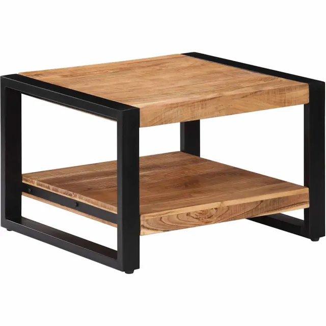 vidaXL Salontafel 60x60x40 cm massief acaciahout Bruin