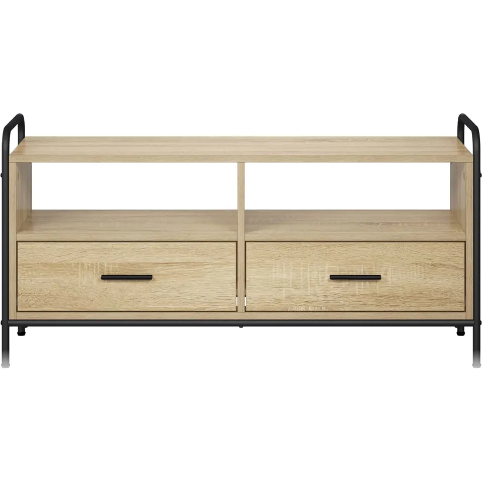 vidaXL Tv-meubel 67,5 x 33 x 50 cm Sonoma Eiken Bewerkt hout, foto 4