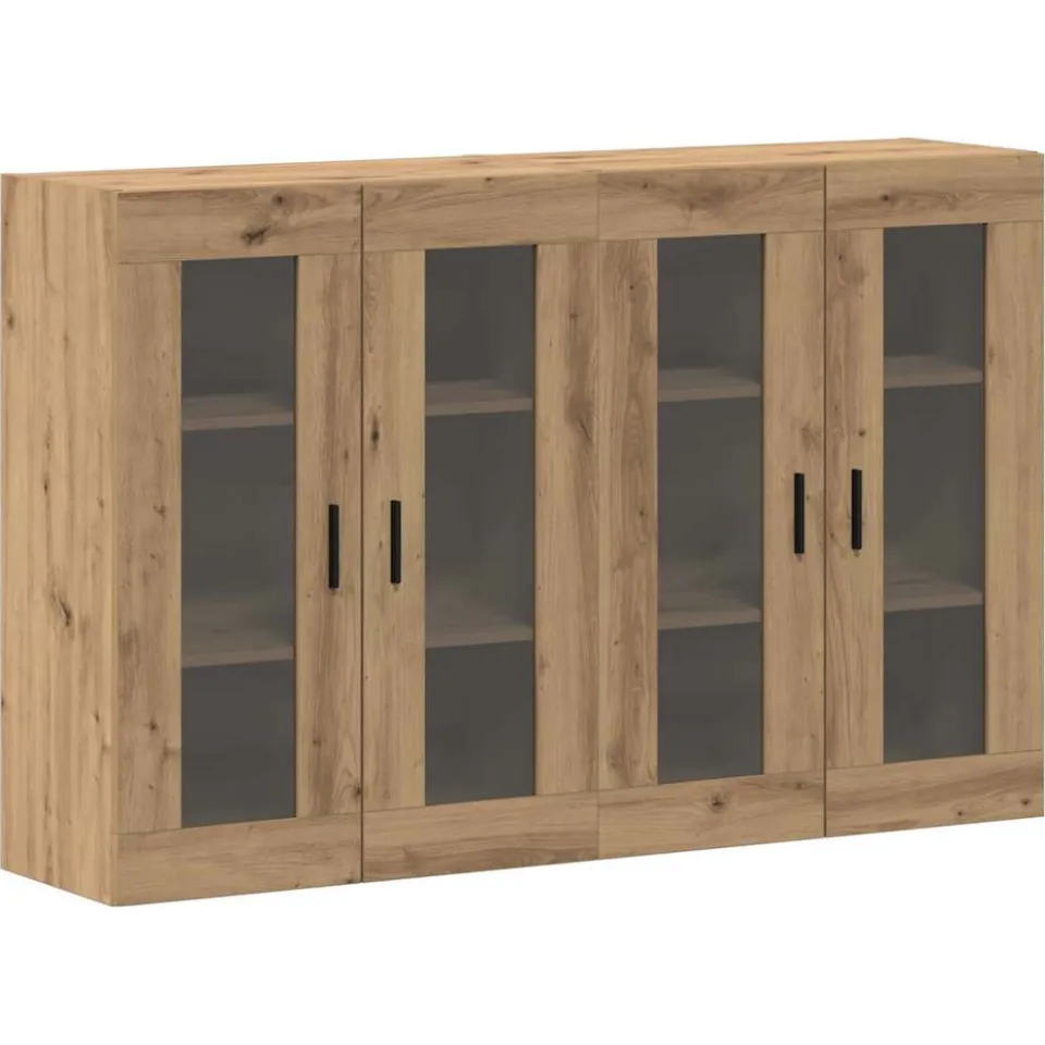 vidaXL Wandgemonteerde Kasten 2 st artisanaal eikenkleurig, foto 3