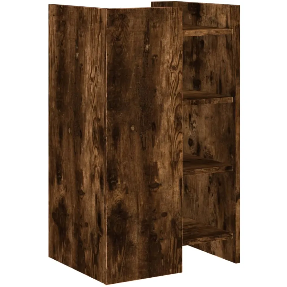 vidaXL Dressoir 45x35x75 cm bewerkt hout gerookt eiken, foto 4