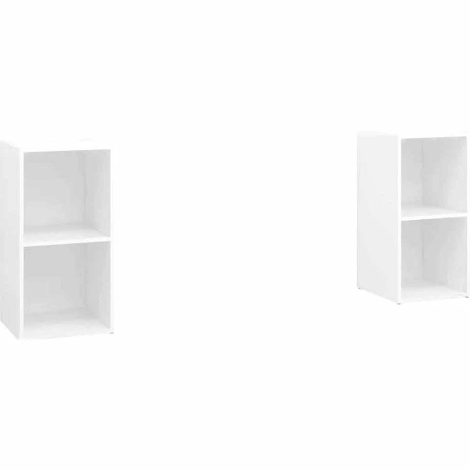 vidaXL Tv-meubelen 2 st 72x35x36,5 cm bewerkt hout wit, foto 3