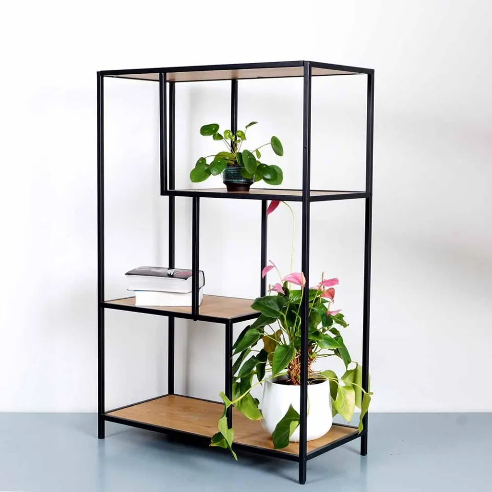Lisomme Vic houten boekenkast naturel - 77 x 114 cm, foto 5