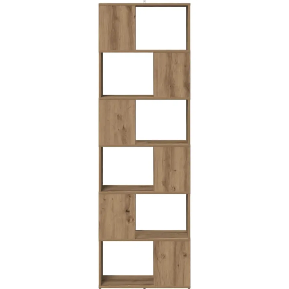 vidaXL Boekenkast/kamerscherm 60x24x186 cm artisanaal eikenkleur, foto 3