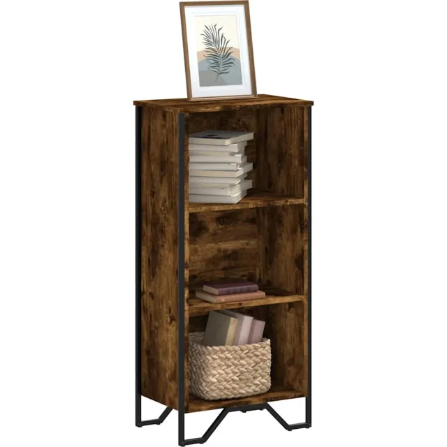 vidaXL Boekenkast 50x31x106 cm bewerkt hout gerookt eikenkleurig Bruin