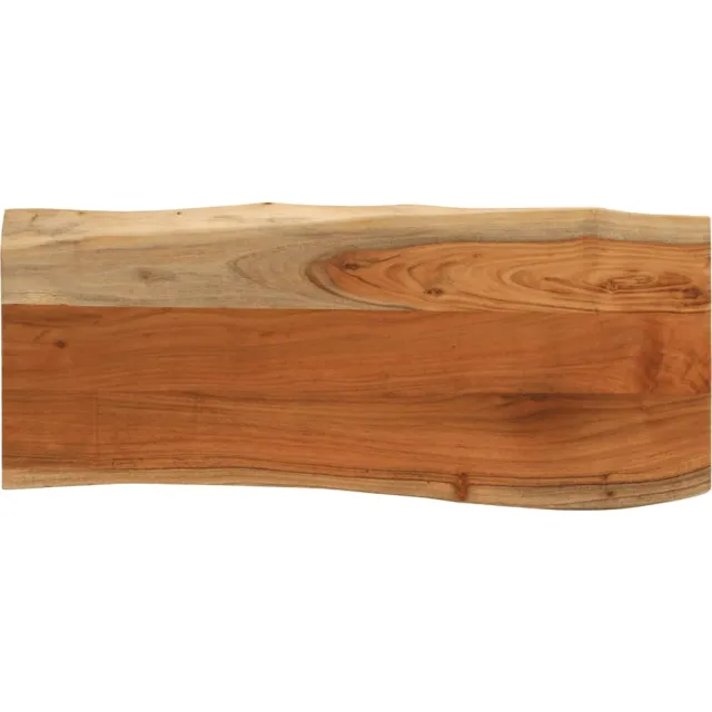 vidaXL Tafelblad rechthoekig natuurlijke rand 100x40x3,8 cm acaciahout Bruin