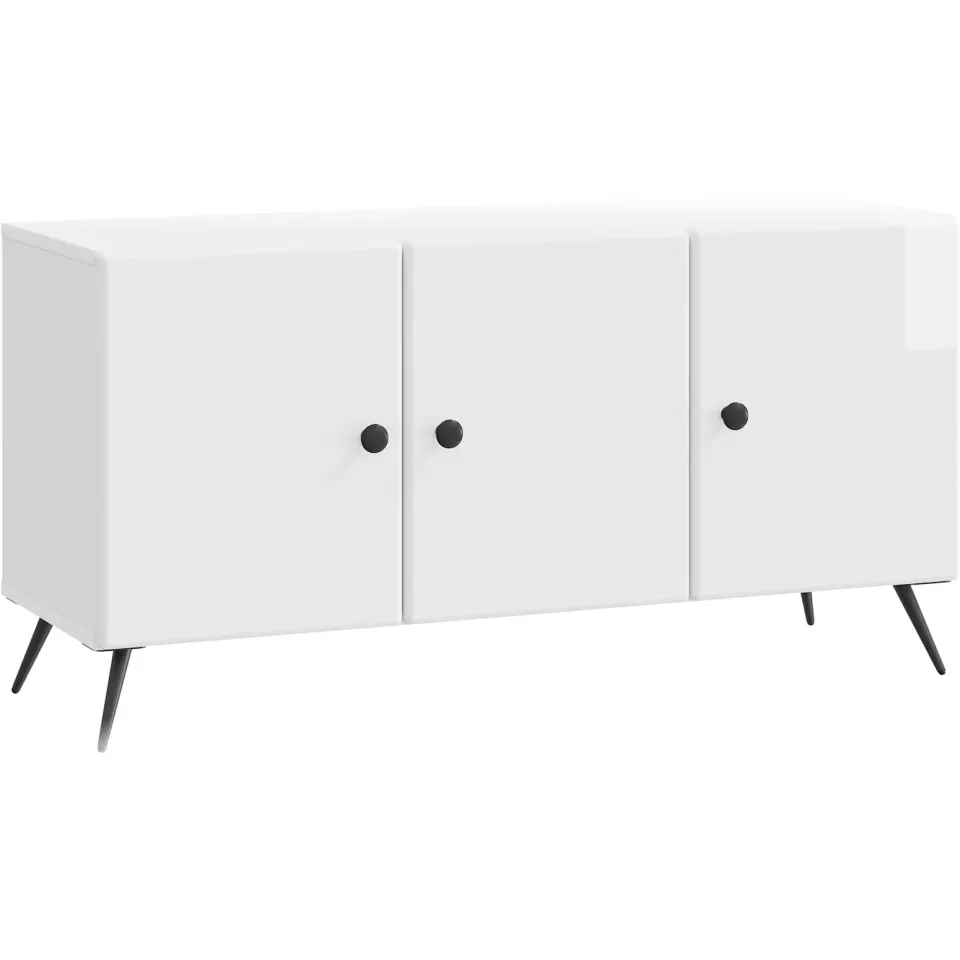 vidaXL TV-kast Hoogglans Wit 99 x 34,5 x 50 cm Bewerkt hout, foto 3