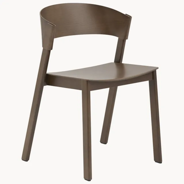 Muuto Houten eetkamerstoel Cover Bruin