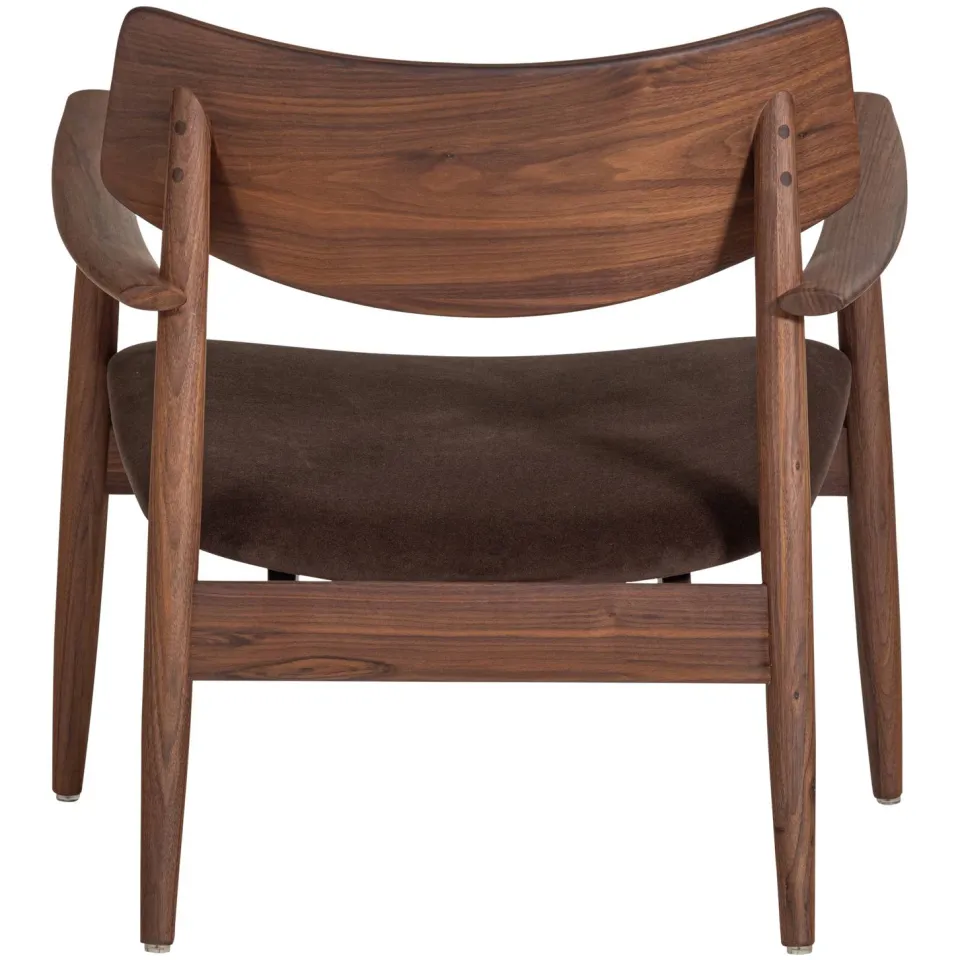 WOOOD Bask Fauteuil - Walnoothout - Bruin - 72x69x70, foto 4