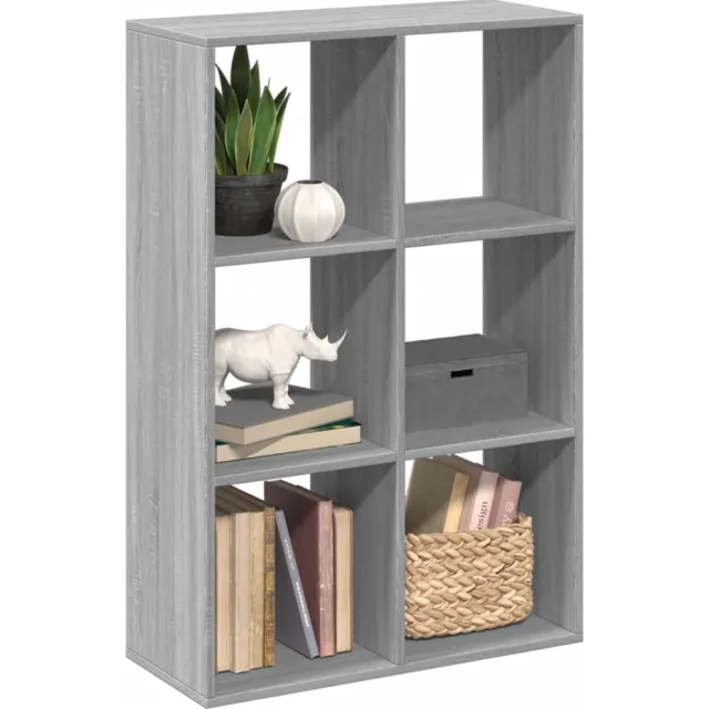 vidaXL Kamerscherm / boekenkast 69,5x29x103,5 cm hout grijs sonoma