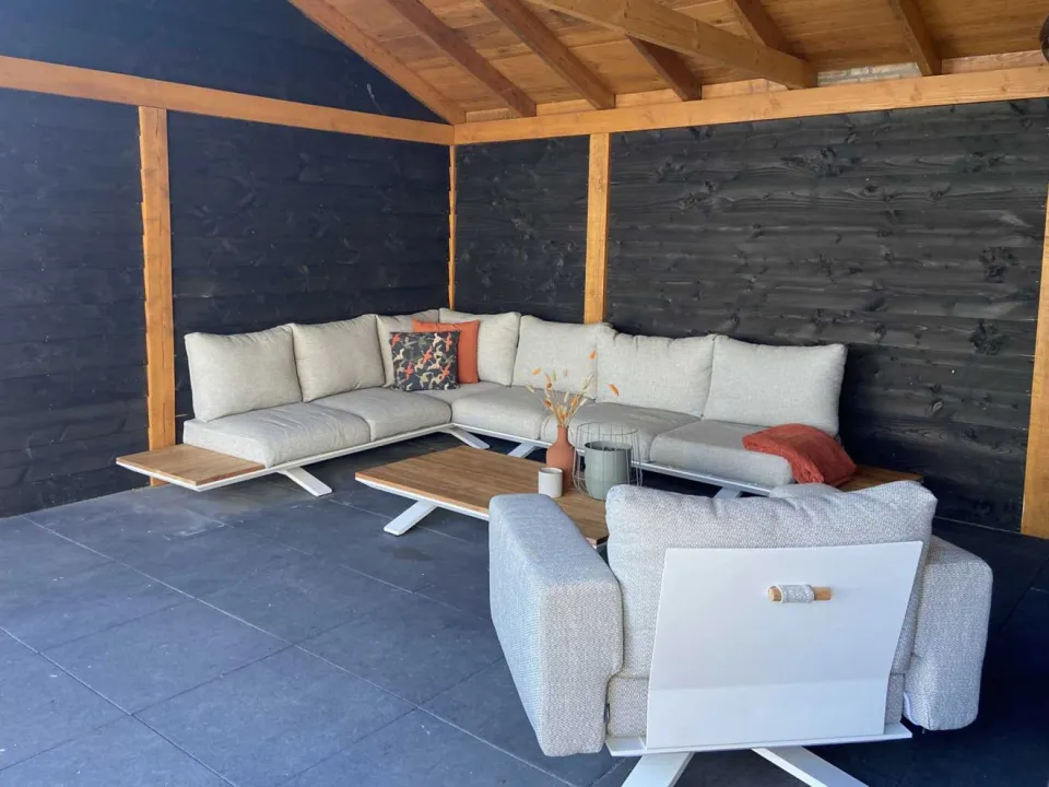 Suns Stockholm lounge tuintafel 140x80x26cm bruin, foto 2