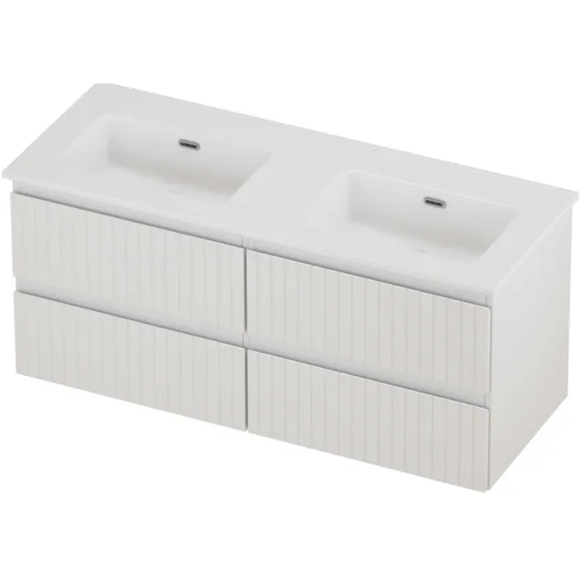 Proline Tribute Badmeubelset Porselein Elegant 4 Laden 120x46x54 cm Glans Wit Glans Wit