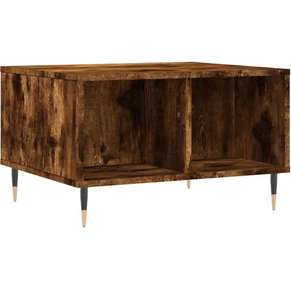 vidaXL Salontafel 60x50x36,5 cm bewerkt hout gerookt eikenkleurig, foto 4