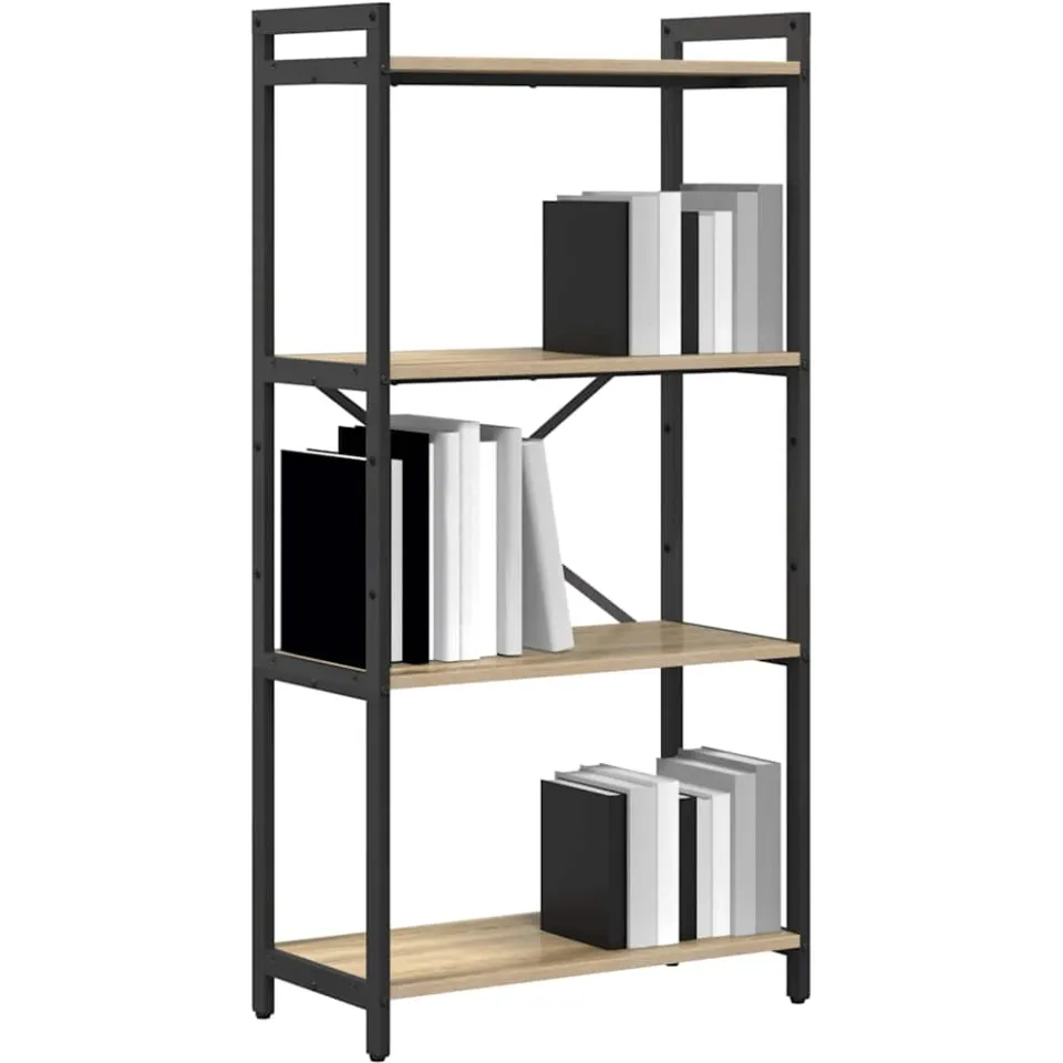 vidaXL Boekenkast 60 x 30 x 120 cm Bewerkt hout Sonoma Eiken