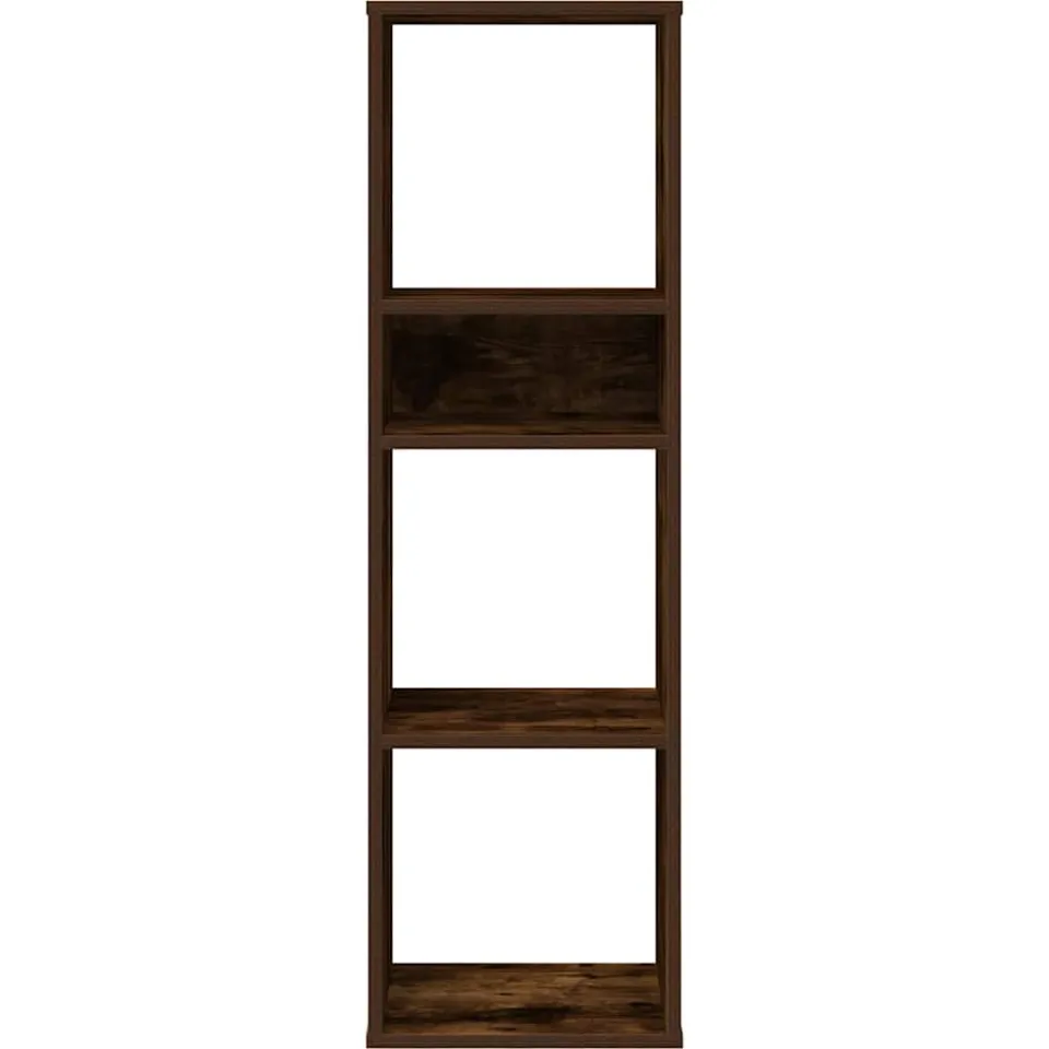 vidaXL Boekenkast 34x31x112 cm bewerkt hout gerookt eikenkleurig, foto 3
