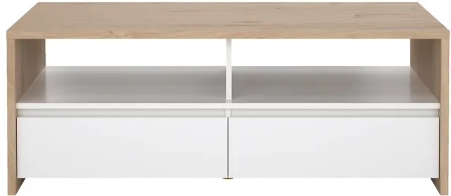 Giga Living Salontafel Jackson - Met Lades - Wit Hoogglans - 120x60x46cm