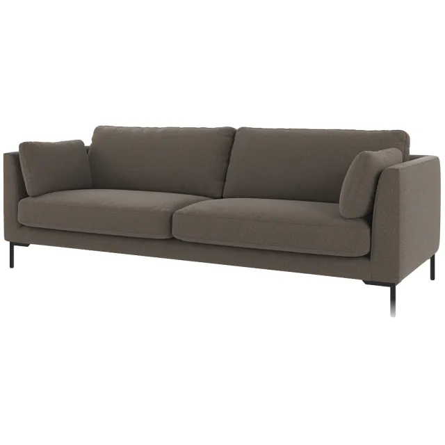 Rowico Home Corwin gestoffeerde 3 zitsbank grijs - 238 cm