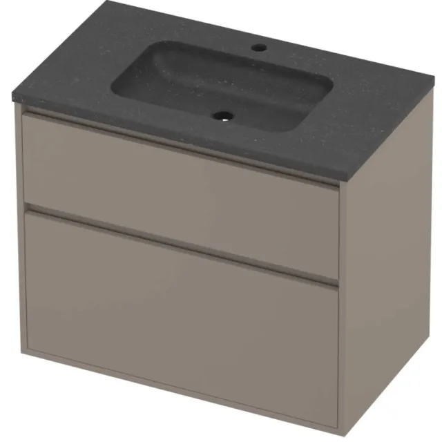 Proline Rollo Badmeubelset Hardsteen Elegant 1 Gat 80x46x67 cm Blue Stone Clay Beige