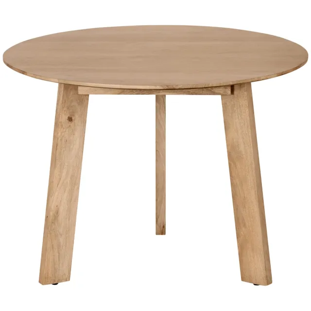 Lewis & Loft Eettafel Lien - FSC-gecertificeerd mangohout - Rond - ø105 cm - Naturel