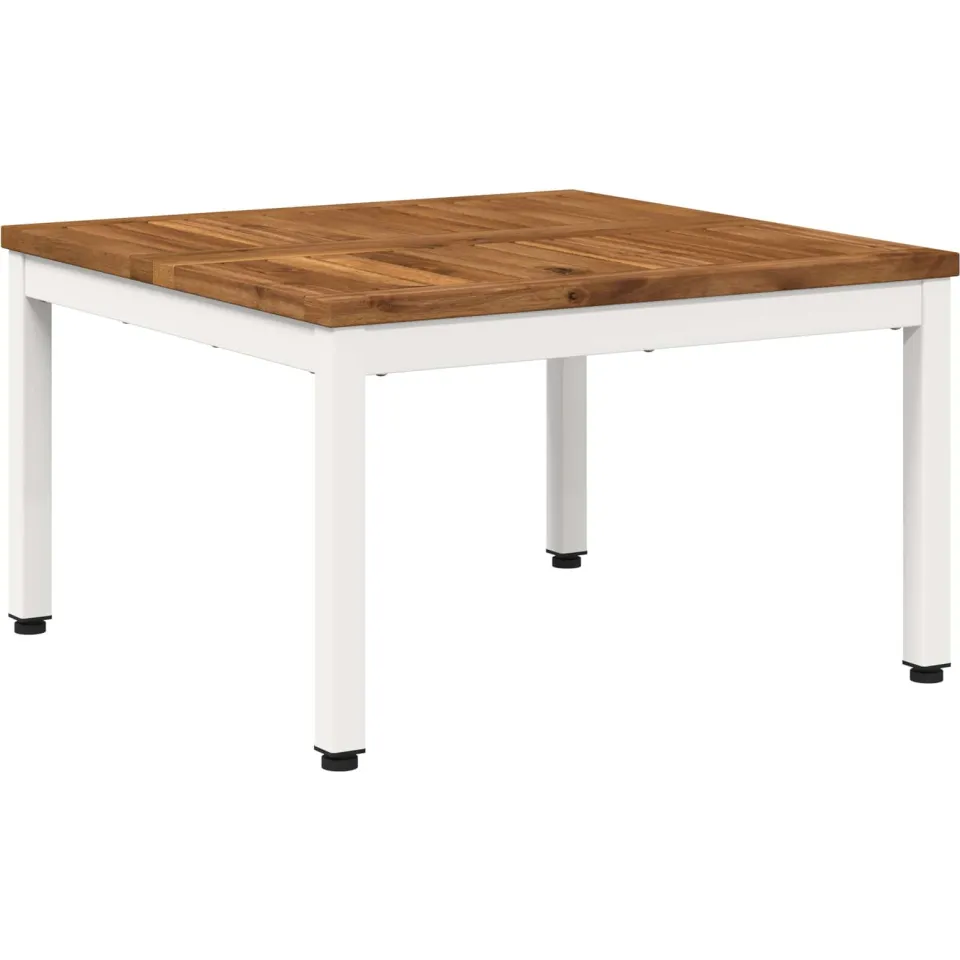 vidaXL Salontafel NAARDEN Natuurlijk en Wit 60 x 60,5 x 36 cm, foto 3