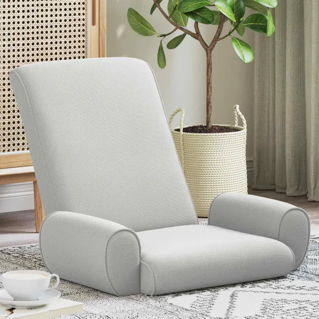 vidaXL Verstelbare vlo stoelen Lichtgrijs Grove Fluweel