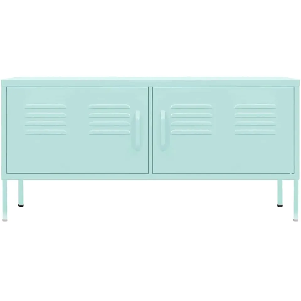 vidaXL Tv-meubel 105x35x50 cm staal mintkleurig Groen