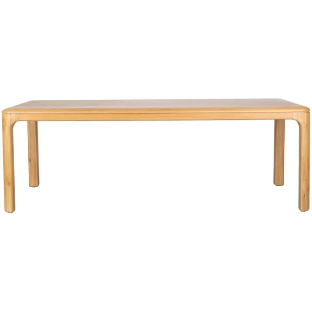 Zuiver rechthoekige houten eettafel Oever 220x90 cm - beige