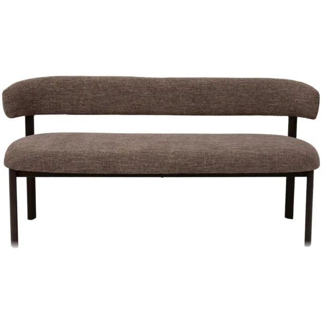 DÉJA Living Eetkamerbank Alamo - Taupe/Brons - 200 cm - Japandi